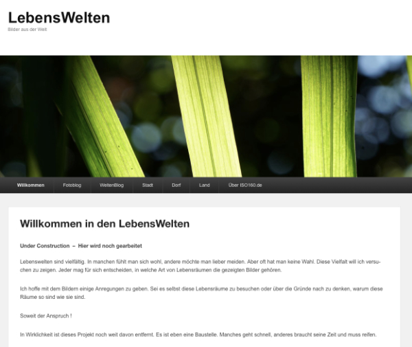Bildschirmfoto-Lebenswelten Web-Projekte